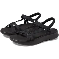 SKECHERS Damen Go Walk Flex Sandal-Sublime Sportsandale, Schwarz/Schwarz, 40 EU