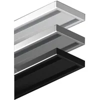 GARDUNA 150cm | weiss | Gardinenschiene Vorhangschiene| Aluminium | 1- oder 2-läufig