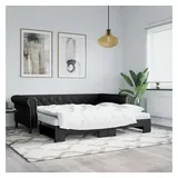 vidaXL Tagesbett 90 x 200 cm Schwarz