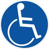 Hermann Schütz Aufkleber Behindertensymbol Dimension 60 x 60 mm
