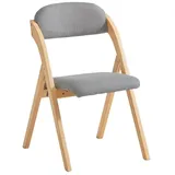 SoBuy Klappstuhl Stoff grau