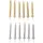 Rico Design Let's Party Kerzenset 24 St. gold/silber