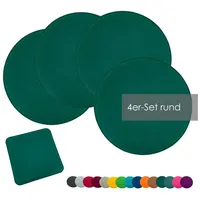 Heimtexland ® 4er Pack Sitzkissen Filz Stuhlkissen Bodenkissen Polster