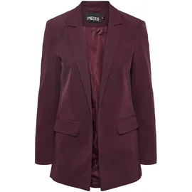 Pieces Damen Pcbossy Loose Noos Blazer, Grape Wine, L EU