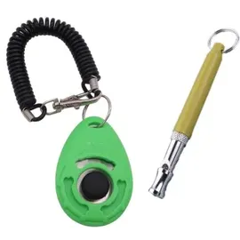 petsation Hundepfeife und Clicker Grün