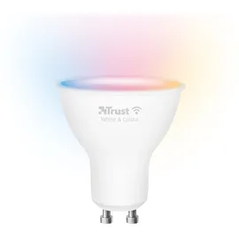Trust GU10 DUO-PACK RGBCW LED Spot, WiFi LED-Strahler, weiß und farbig, Fassung GU10, von Ihrem Smartphone/Tablet zu steuern
