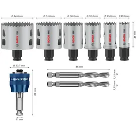 Bosch PRO Multi Material Lochsägen-Set 20-64 mm 9-teilig