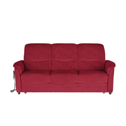 Polstermöbel Oelsa Schlafsofa  Sarah ¦ rot ¦ Maße (cm): B: 223 H: 100 T: 92