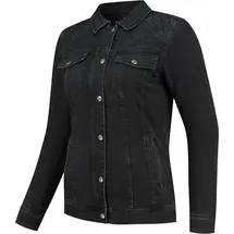 Rusty Stitches Dolly Motorradjacke Schwarz 38
