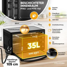 STILLSTERN Minibackofen schwarz