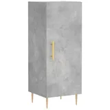 vidaXL Sideboard Betongrau 34,5x34x90 cm Holzwerkstoff