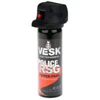 VESK Pfefferspray 63ml in versch. Sprüharten (z.B Gel, Schaum) - hochdosiert und extrem wirksam - legal mitführbar (Schaum/Foam)