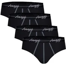 SLOGGI Herren Slips schwarz XL 4er Pack