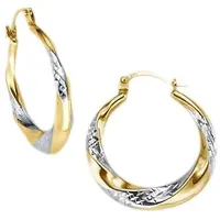 Firetti Paar Creolen »Schmuck Geschenk Gold 375 Ohrschmuck Creole«,