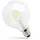 Spectrum LED-Leuchtmittel LED E27 G95 Filament klar 4W=38W 230V Globe 450lm 300° Warmweiß 2700K, E27, Warmweiß, Filament klar, Globe weiß