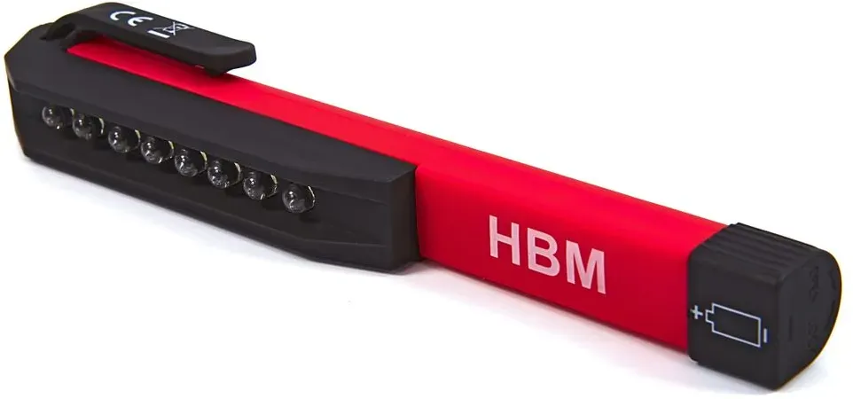 HBM 8 LED magnetische Mini-Taschenlampe