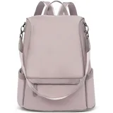 DORRISO Damen Rucksack Anti-Diebstahl Tagesrucksäcke Leicht Schulranzen Reise Rucksäcke Schulter Tasche Tourismus Beiläufig Umhängetaschen Wasserdicht Frauen Rucksack Pink Lila