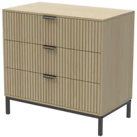 Vicco Kommode Lennox, 72 x 69 cm mit 3