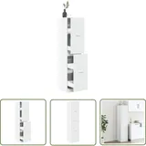 The Living Store - Vidaxl Apothekerschrank Weiß 40x41x174,5 Cm Holzwerkstoff