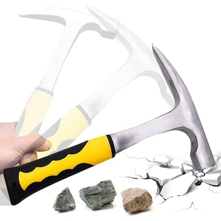 behone Geologischer Meißelhammer Geologenhammer Geologischer Erkundungs Hammer mit Spitzte Mund Geologie Tools Supplies