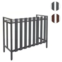 Mendler Verkleidung für Klimaanlage/Wärmepumpe HWC-K58, Abdeckung Schutzgitter Pflanzenregal, Metall 80x90x39cm ~ grau