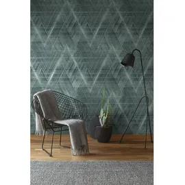 A.S. Création Vliestapete Rautenmuster 53 cm x 10 m 0 g Grün/Schwarz 388242
