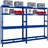 Proregal Mega Deal 2x Reifenregal Tiger 180x120x40 cm bis zu 12 Reifen auf 2 Ebenen mit 2 Fachboden Blau