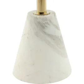 Kayoom Beistelltisch KAYOOM "Rocio, Ausgefallenes Design,Stabiler Marmor-Sockel", weiß, B:46cm H:54cm T:46cm, Tischplatte: 100% marmorisiertes Glas / Gestell: Marmor, Edelstahl, Tische, Beistelltisch, ausgefallenes Gestell, stabiler Marmorfuß, marmorierte 