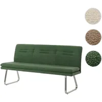 Mendler Sitzbank HWC-H70, Esszimmerbank Bank Polsterbank, Lehne Stoff/Textil Boucl√©