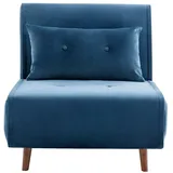 Vente-unique Schlafsessel Uribia Marineblau 77.5 cm