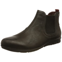 THINK! Herren King Leder gefütterte nachhaltige Chelsea-Boots, 0000 SCHWARZ/Kombi, 42 EU