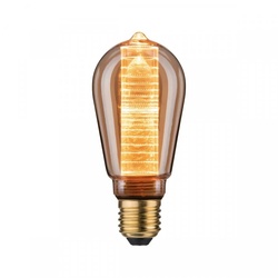 Paulmann 28599 LED Vintage-Kolben ST64 Inner Glow 4W E27 Gold mit Innenkolben Ringmuster