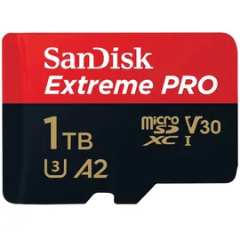 SanDisk Extreme Pro microSDXC UHS-I U3 V30 A2 1 TB + SD-Adapter + RescuePRO Deluxe