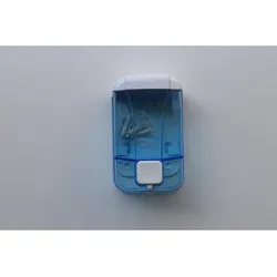 CleanSV® Seifenspender Desinfektionsspender Cleany 500 ml blau transparent, aus Kunststoff für Seifencreme und Desinfektionsmittel