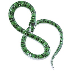 Widdmann Kostüm Aufblasbare Schlange, Die ‚Luftschlange‘ für alle Möchtegern-Abenteurer grün