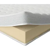 AM Qualitätsmatratzen | Premium Latex-Topper | 110x200 cm | 6 cm Höhe | Matratzentopper | 110/200 | Latex Topper