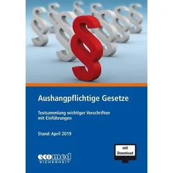 Aushangpflichtige Gesetze