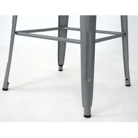 Mendler Stehtisch HWC-A73 105 x 60 x 60 cm Grau
