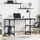 vidaXL Schreibtisch mit Regal Schwarz Eichen-Optik 140 x 50 x 75 cm