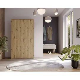 Forte Alice Springs Schuhschrank 109,2 x 34,9 x 191,9 cm beige
