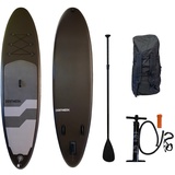 Driftwerk SUP-Board stand Up Paddling Board Set / Paddle Board aufblasbar, Allroundboard, (mit Paddel, Pumpe, Transportsack, Reparatur-Set, Ventilschlüssel) braun