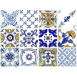 K&L Wall Art Fliesenaufkleber »Mediterrane Landhaus Kachel«, selbstklebend