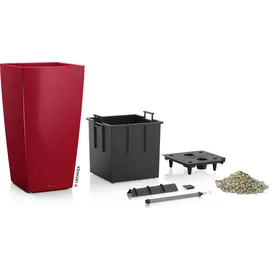 LECHUZA Cubico 30 Komplettset 30 x 30 x 56 cm scarlet rot hochglanz