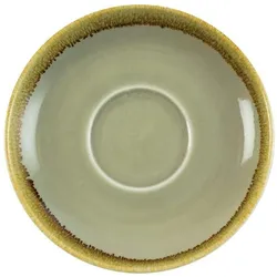 Gastronoble Olympia Kiln Untertassen Moos | 16cm | Porzellan | 12 Untertassen