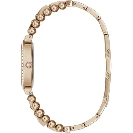 GUESS Gala Damen Armbanduhr, Edelstahl, 30 mm, Edelstahlarmband, Rose Gold, 3 bar, Zifferblatt: Schwarz, GW0401L3