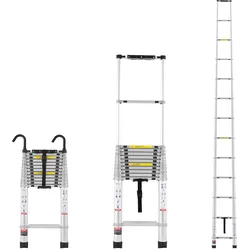 VEVOR Teleskopleiter Stehleiter Klappleiter Ausziehleiter Ausziehbar 190kg 5m