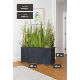 Vivanno Pflanztrog Maxi 100 x 45 x 45 cm Kieselanthrazit