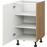 KOCHSTATION Unterschrank KS-Trea U40 mit zwei Einlegeböden, Breite 40 cm, Höhe 75 cm weiß