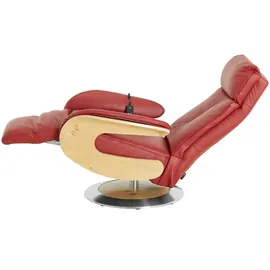 HIMOLLA Ledersessel 7818 ¦ rot ¦ Maße (cm): B: 75 H: 112 T: 87