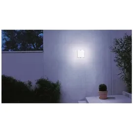 Steinel Außenleuchte L 691 S Anthrazit, 8.5 W Wandlampe, 360° Bewegungsmelder, schlagfest, warmweiß, inkl. Schutzgitter